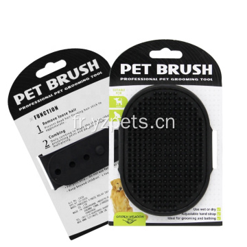 Brosse de bain pour animaux de compagnie en caoutchouc